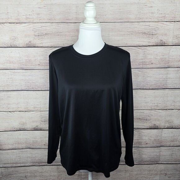 Patagonia Capliene Black Long Sleeve Base Layer Athletic Activewear Shirt Medium - Picture 1 of 11